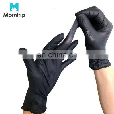 Ce Approved Economic Natural Waterproof Elongated Thick Household Cleaning Safety Working Gloves In Nitrile