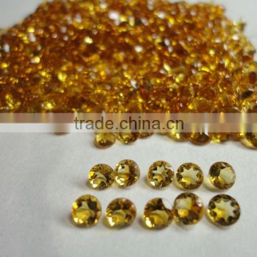 Natural Citrine Round Loose Calibrated Briolettes Faceted cut