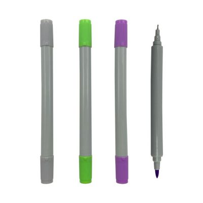 2023 factory new design dual tips watercolor brush pen with fineliner pen 12 24 48 60 80 colors water based ink brush marker pen