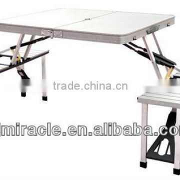 aluminium table and chairs for barbecue