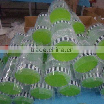 PVC transparent gift packaging cylinders