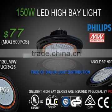 high lumens 150w high bay led light