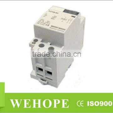 2014 hot sale modular contactor,230V 25A 2P guide rail type ac contactor