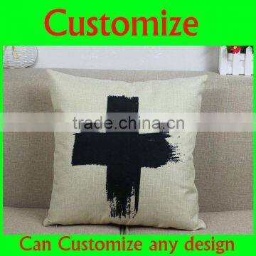 Promotional 45*45 100%cotton lumbar support cushion covers