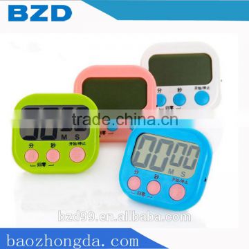 Smart Large LCD Display Remind Timing Digital Kitchen Timer Count Up and Count Down Timer with Switch/Pothook/Holder/Magnet