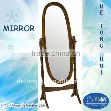 2014 hot sale wooden floor stand dressing mirror (1312#)