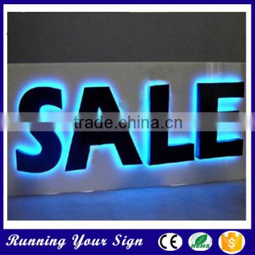 hot sale custom outdoor halo lit signage