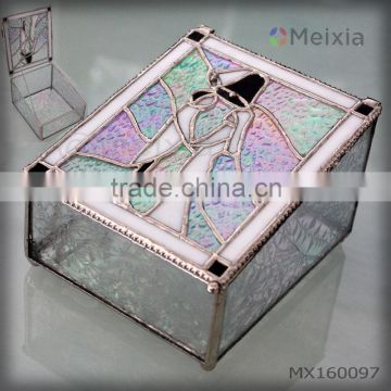 MX160097 stained glass jewelry box for wedding
