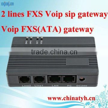2 ports voip gateway fxs fxo,support H.323/SIP