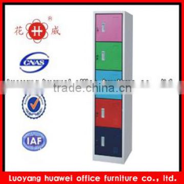 Colorful Vertical 5-boxes metal locker