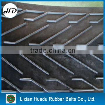 EP/polyester rubber conveyor belt ribbed EP200/3 -3+1.5