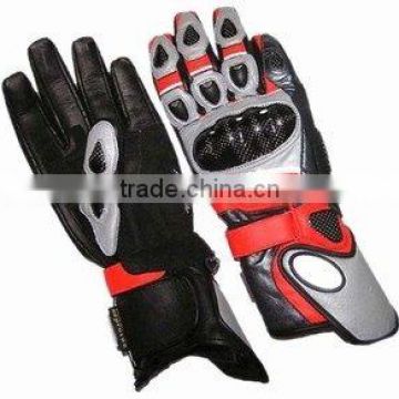 DL-1492 Leather Motorbike Gloves