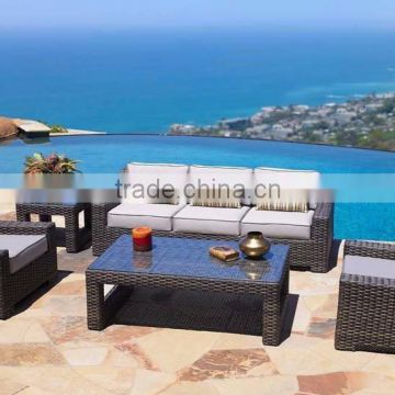Modern Design 100% New PE Rattan Outdoor Sofa Set General use outdoor furniture (1.2mm thickness Alu Frame, Power Coated)