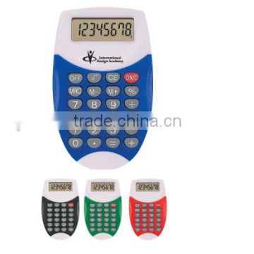 plastic pocket 8 digital mini Oval Calculator for promotion