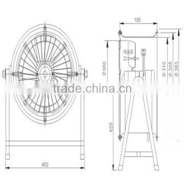 YWF4D-300mm Series external rotor Axial fan