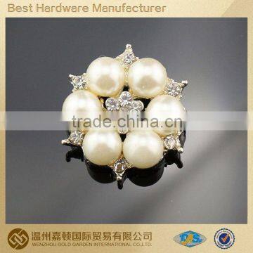 2014 latest design pearl and rhinestone sewing buttons