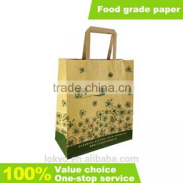 Paper bag kraft paper goods shopping paper bags custom printed logo takeout food paper bag wholesale