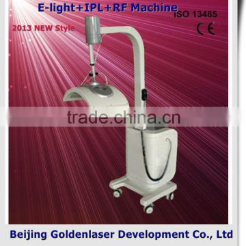 www.golden-laser.org/2013 New style E-light+IPL+RF machine vacuum therapy cupping machine