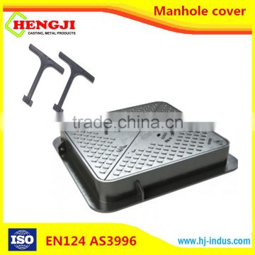 EN124 ISO9001 professional desigh of Ductile Iron Round and square OEM tank truck manhole cover