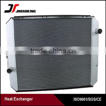 Aluminum tube fin excavator water radiator DH258-7 in stock aftermarket replacements