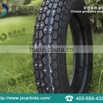 China zhuzhou factory good price bicycle tire studs with snow shoes tire studs tool from zhuzhou jinxin