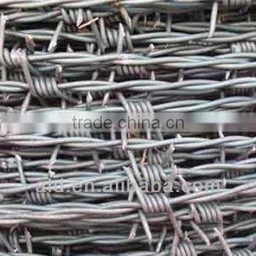 high quality low carbon galvanized barbed wire (manufactirer)