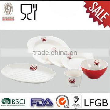 White melamine dinner plates,melamine dinner set for hotel restaurant