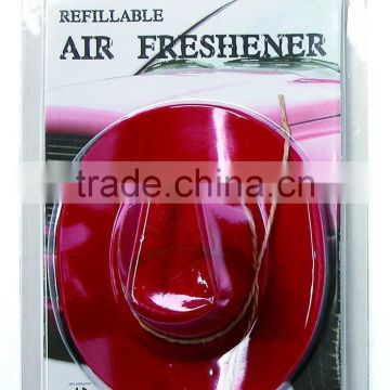 2015 mini cowboy hat air freshener refills with red color