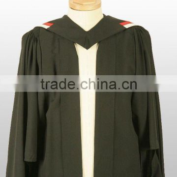 graduation gown with stoles