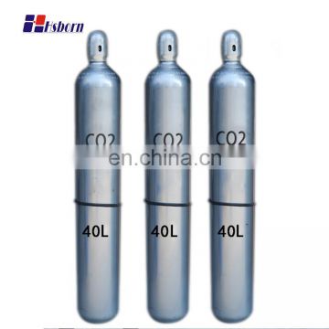 High-pressure industrial carbon dioxide gas tank co2 tank with valve for sale
