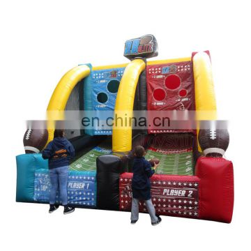 Outdoor Inflatable Fun Games Sports Quarterback Blitz Inflatable Football Toss Game
