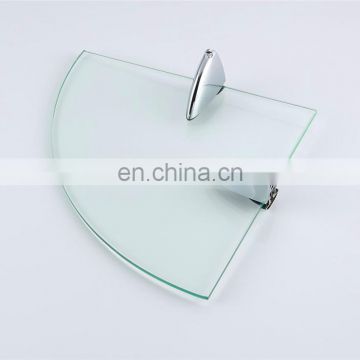 Modern design whole tempered glass shelves with four layers