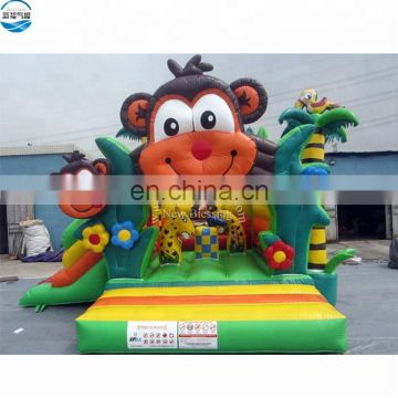 High quality newest monkey jungle inflatable lovely jumping castle, bouncer outdoor bouncer for kids,bounce house