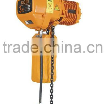 1ton electric chain hoist with trolley