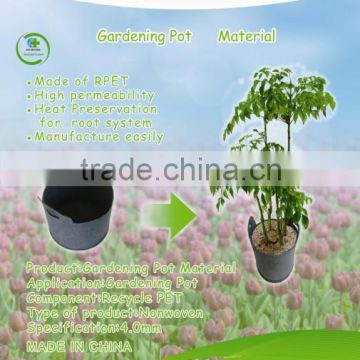 Non woven Garden plant pot with 100% recycled material wholesale