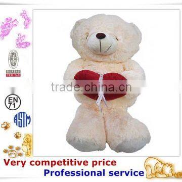 OEM Stuffed Toy,Custom Plush Toys, bear with red heart toy