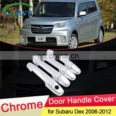 for Subaru Dex 2006 2007 2008 2009 2010 2011 2012 Chrome Door Luxuriou Handle Cover Trim Set Cap Car Catch Styling Accessories