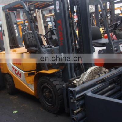 used tcm 3t forklift with bale clamp