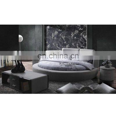 Large 2.2m round bed modern bedroom furniture sofa bed frame wooden