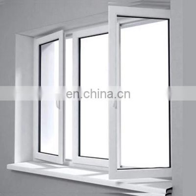 Best price new design pvc windows with iron steel vinyl window
