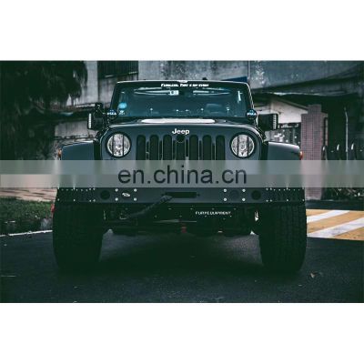 Military Series Front Bumper for Jeep Wrangler JK 07-17 Aluminum Front Bull Bar 4x4 accessory maiker manufacturer
