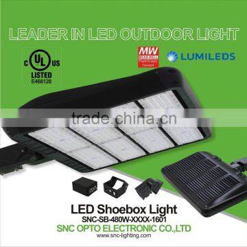 480W SNC UL LED shoe box light, UL LED Parking lot light, UL led area lighting