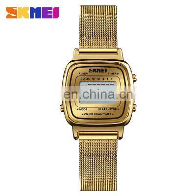 SKMEI 1252 square digital men's watch 3 atm water resistant stainless steel watch