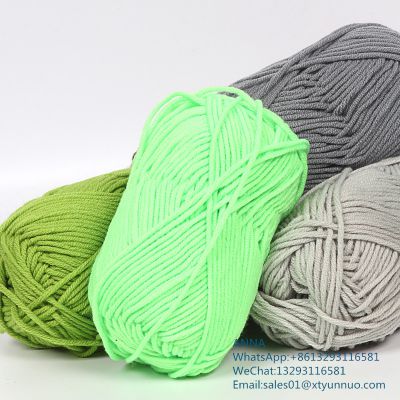 Hand Woven Crochet Yarn Hand Knitting Cotton Milk Yarn Various Colored