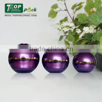 2015 Popular Unique Ball Cosmetic Plastic Jar for Skin Care Cream Jar
