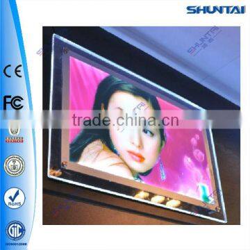 transparent crystal led acrylic box