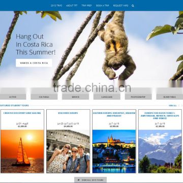 Travel website design & development