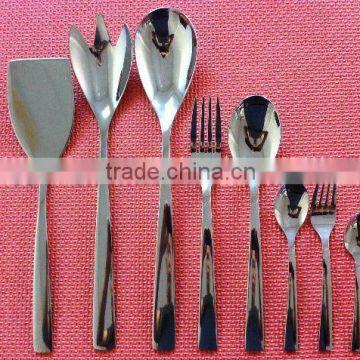 stainless steel spoon and fork