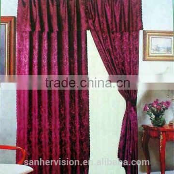 100% Polyester Jacquard Window Thick Curtain