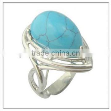 hot fashion Turquoise silver ring